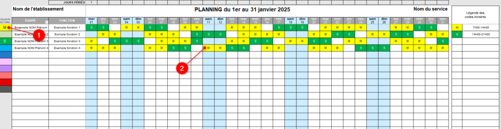 Mise en relief par couleur
